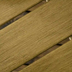 Outsunny Ensemble de 2 tables de patio en osier, tables d'appoint en rotin PE, tables basses rondes d'extérieur, multifonctionnelles, à lattes