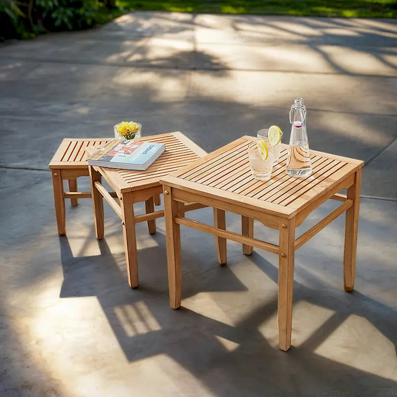 Cambridge Casual Table d'appoint d'extérieur en teck Sherwood