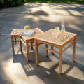 Cambridge Casual Table d'appoint d'extérieur en teck Sherwood