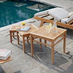 Cambridge Casual Table d'appoint d'extérieur en teck Sherwood