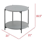 DreamPatio Arena Table d'appoint de patio - 21 x 21 x H18.5