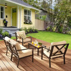Patio Festival X-Back 5-Piece Outdoor Conversation Set