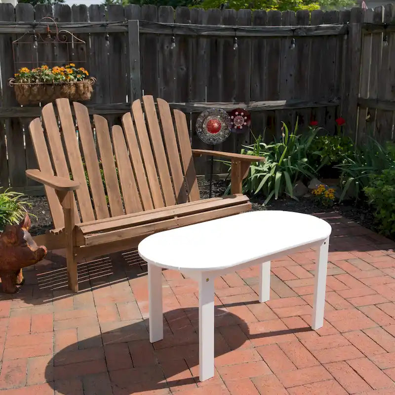 Table basse Gavil Adirondack blanche