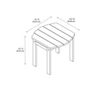 Table d'appoint Gavil White Adirondack (table seulement)