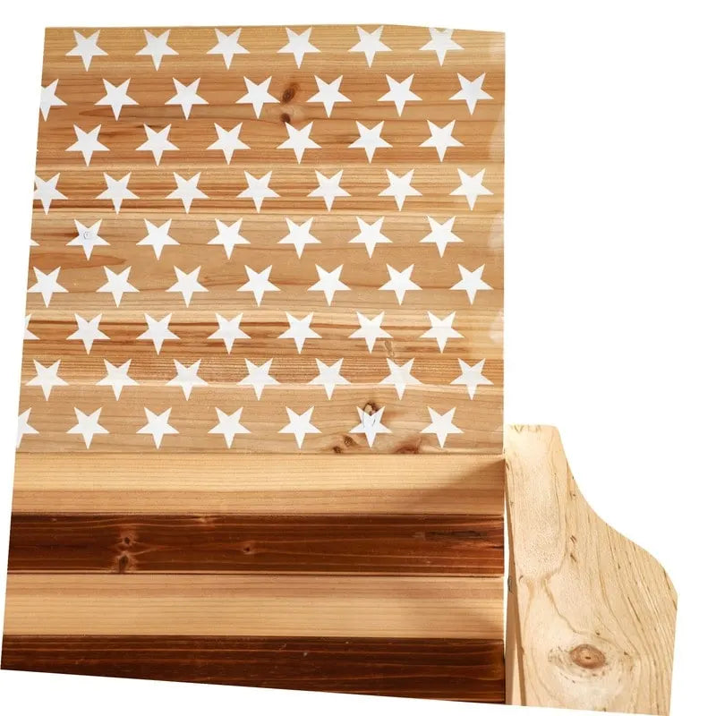 Chaise d'extérieur en bois imprimé patriotique Patio Festival (lot de 2)