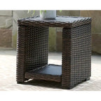Table d'appoint carrée marron Signature Design by Ashley Grasson Lane