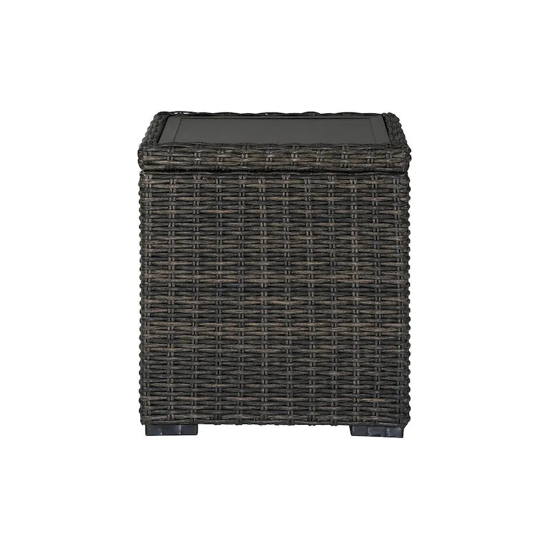 Table d'appoint carrée marron Signature Design by Ashley Grasson Lane