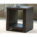 Table d'appoint carrée marron Signature Design by Ashley Grasson Lane