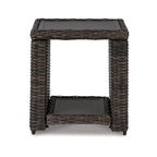 Table d'appoint carrée marron Signature Design by Ashley Grasson Lane
