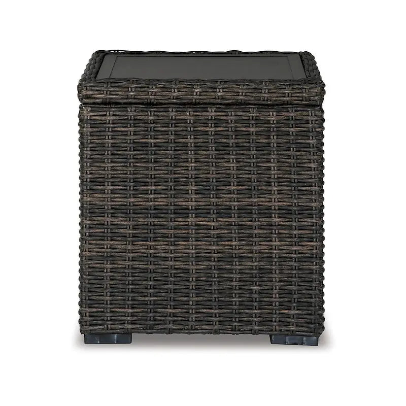 Table d'appoint carrée marron Signature Design by Ashley Grasson Lane