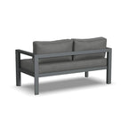 Canapé deux places d'extérieur en aluminium gris Grayton - 61 x 32 x 29