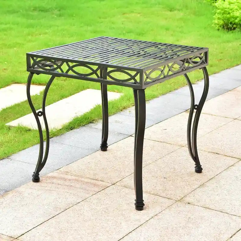Table d'appoint d'extérieur en fer Segovia