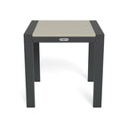 Table d'appoint extérieure en aluminium Lakeview - 17,75 x 17,75 x 17,75