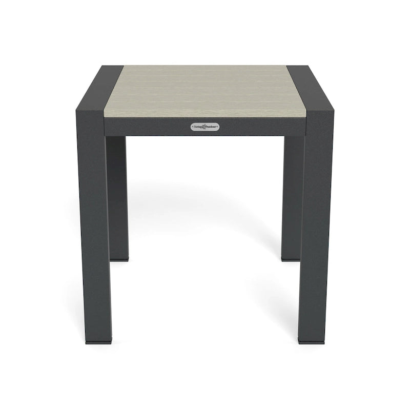Table d'appoint extérieure en aluminium Lakeview - 17,75 x 17,75 x 17,75
