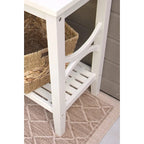 Console de bar de patio extérieur en bois Bridgeport - Blanc cassé
