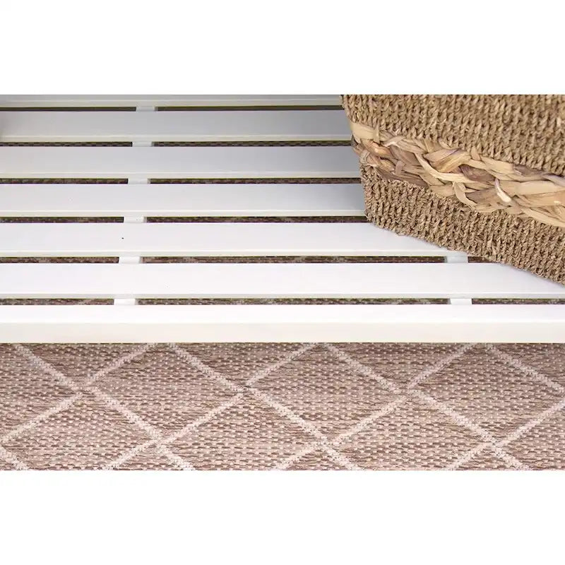 Console de bar de patio extérieur en bois Bridgeport - Blanc cassé