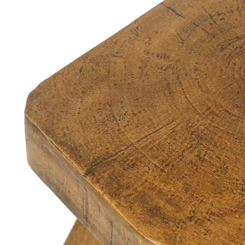 Table d'appoint Adeco Modern Z en béton pour l'intérieur et l'extérieur - Naturel