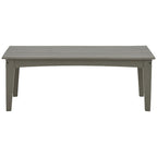 Table basse d'extérieur rectangulaire Signature Design by Ashley Visola Gray en poly toutes saisons - 48 larg. x 24 prof. x 18 haut.