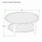 Cambridge Casual Table basse d'extérieur en teck Seaside