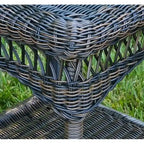Table d'appoint d'extérieur en osier Portside, torréfaction foncée