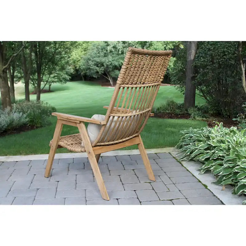 2 chaises longues Samera Teak & Bohemian Basket