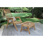 2 chaises longues Samera Teak & Bohemian Basket