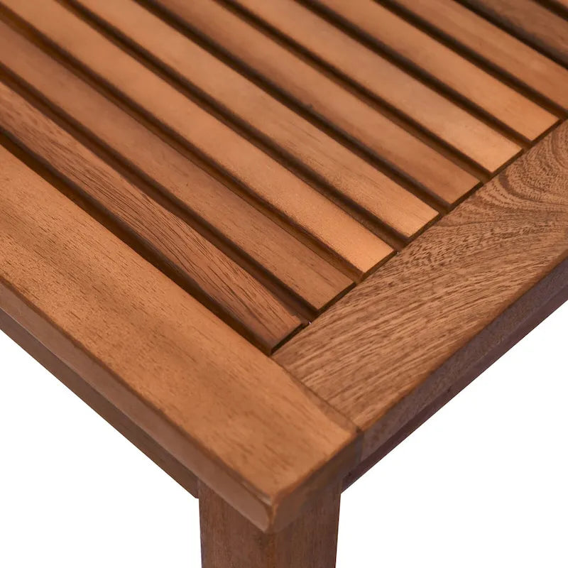 Outsunny Ensemble de 3 Tables Gigognes d'Extérieur avec Structure en Bois d'Acacia et Design Polyvalent