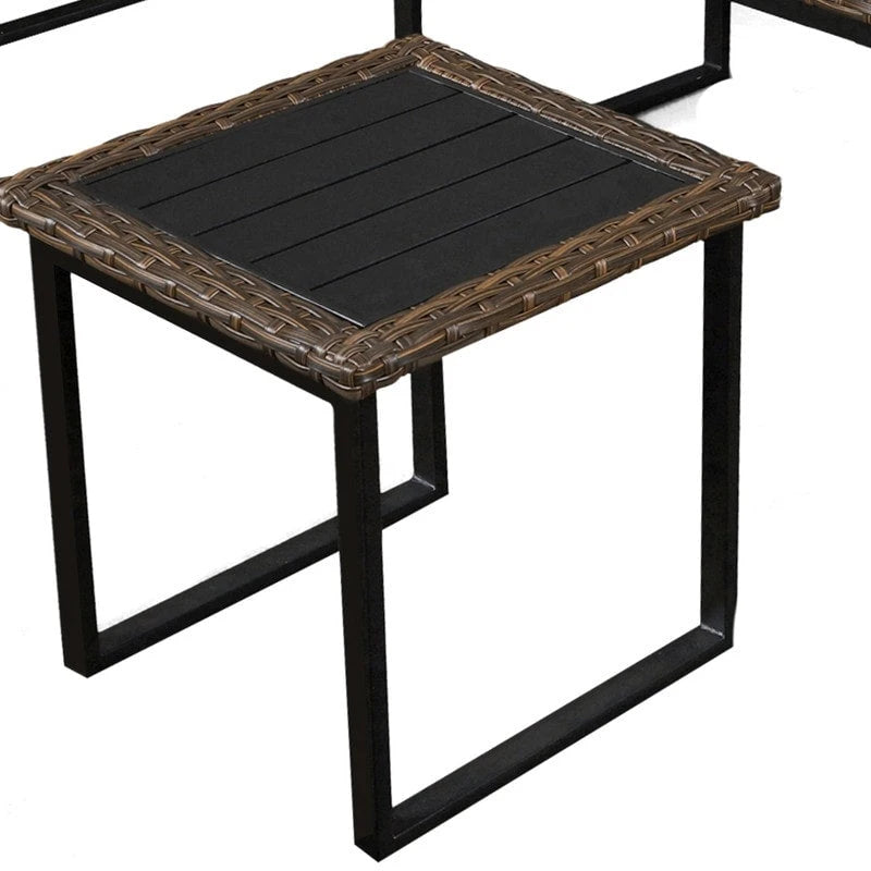 Table d'appoint en osier d'extérieur Collection osier du Festival Patio