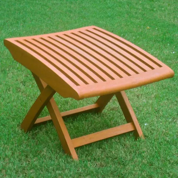 Repose-pieds pliant en bois balau jaune Royal Tahiti