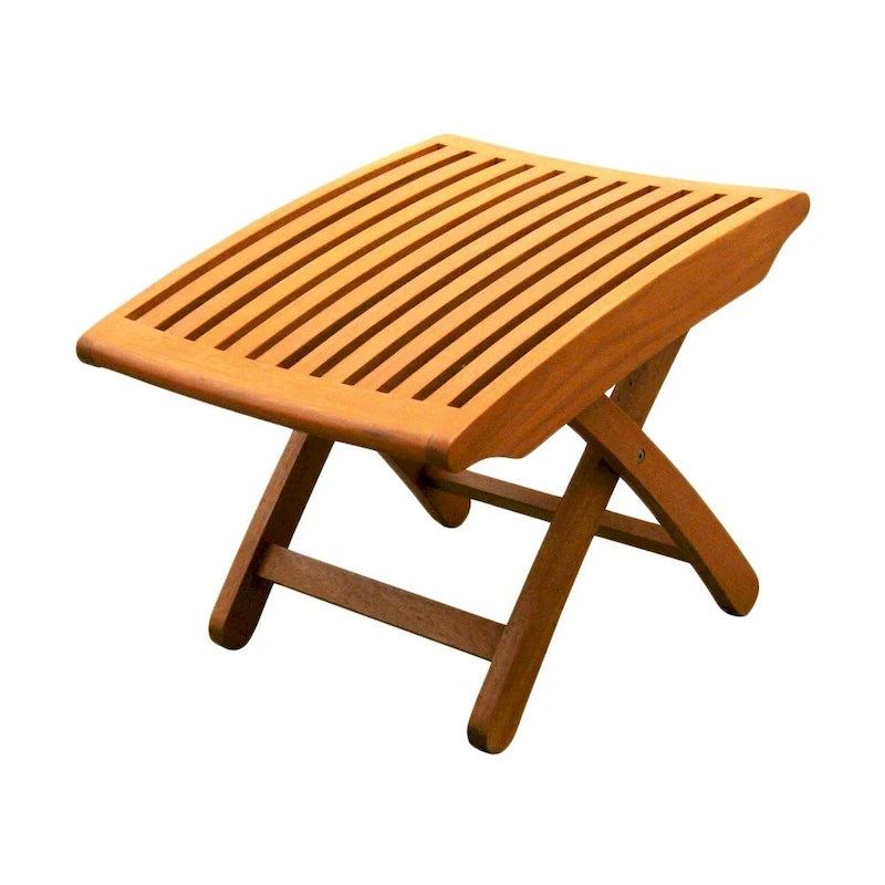 Repose-pieds pliant en bois balau jaune Royal Tahiti