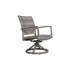 Ensemble de 2 chaises pivotantes et berçantes LSI avec coussins