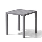 Table d'appoint d'extérieur carrée Pellebant en aluminium - 15,67 L x 15,67 l x 15,83 H