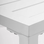 Table d'appoint d'extérieur carrée Pellebant en aluminium - 15,67 L x 15,67 l x 15,83 H