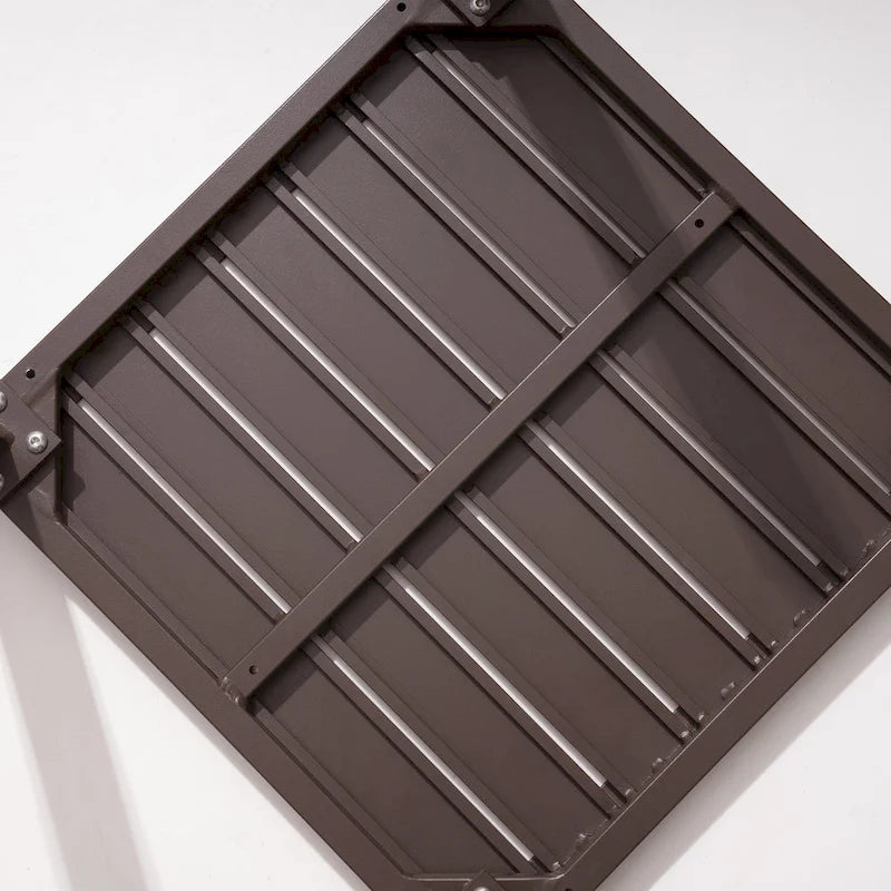 Table d'appoint d'extérieur carrée Pellebant en aluminium - 15,67 L x 15,67 l x 15,83 H