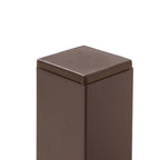 Table d'appoint d'extérieur carrée Pellebant en aluminium - 15,67 L x 15,67 l x 15,83 H