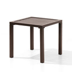 Table d'appoint d'extérieur carrée Pellebant en aluminium - 15,67 L x 15,67 l x 15,83 H
