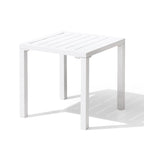 Table d'appoint d'extérieur carrée Pellebant en aluminium - 15,67 L x 15,67 l x 15,83 H