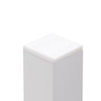 Table d'appoint d'extérieur carrée Pellebant en aluminium - 15,67 L x 15,67 l x 15,83 H