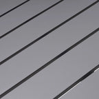 Table d'appoint d'extérieur carrée Pellebant en aluminium - 15,67 L x 15,67 l x 15,83 H