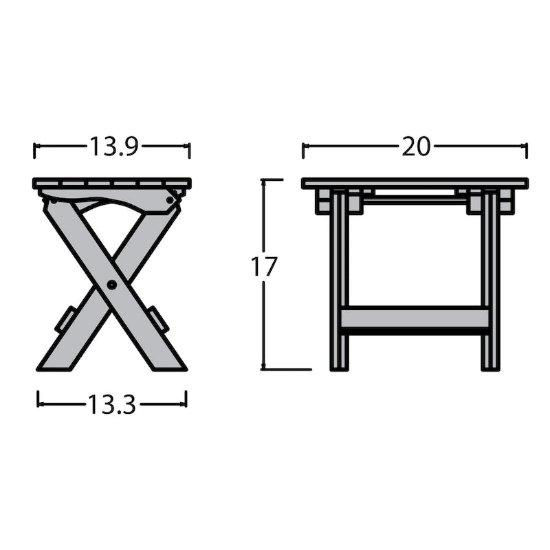 Table Adirondack pliante d'extérieur HIGHWOOD