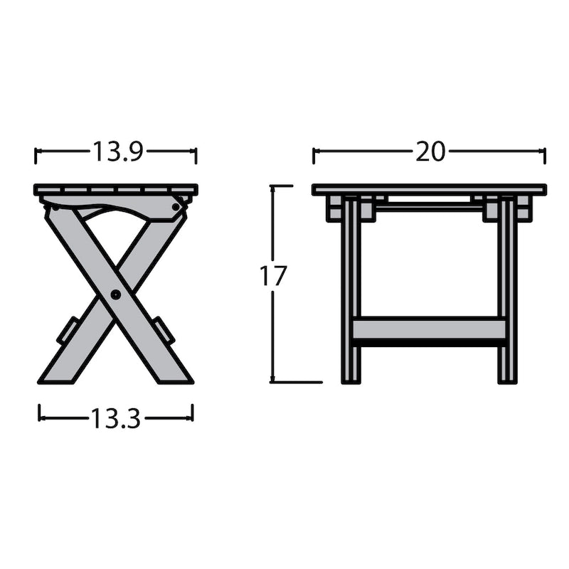 Table Adirondack pliante d'extérieur HIGHWOOD
