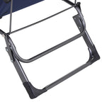 Bain de soleil de terrasse 2-en-1 Outsunny avec oreiller, transat de jardin pliant inclinable à 120/180°, en tissu Oxford