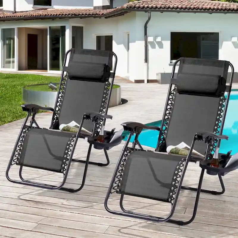 Chaise longue inclinable pliante Bonosuki Patio Zero Gravity
