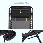 Chaise longue inclinable pliante Bonosuki Patio Zero Gravity