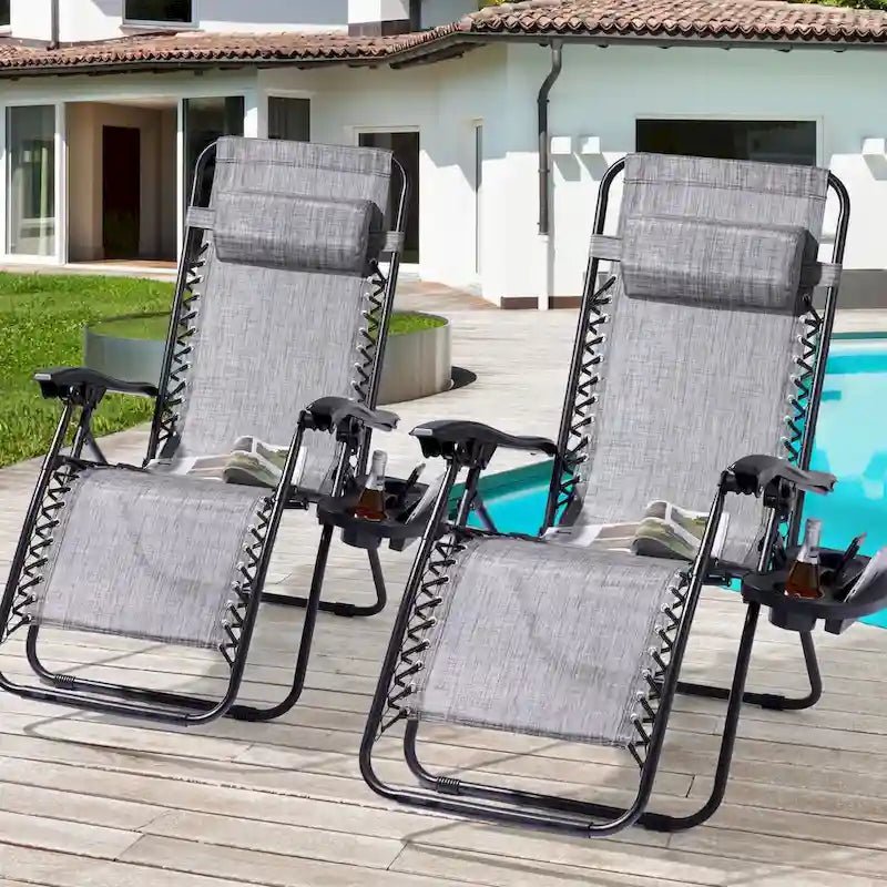 Chaise longue inclinable pliante Bonosuki Patio Zero Gravity