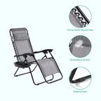 Chaise longue inclinable pliante Bonosuki Patio Zero Gravity