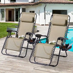 Chaise longue inclinable pliante Bonosuki Patio Zero Gravity