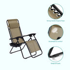 Chaise longue inclinable pliante Bonosuki Patio Zero Gravity