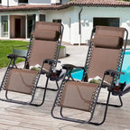 Chaise longue inclinable pliante Bonosuki Patio Zero Gravity