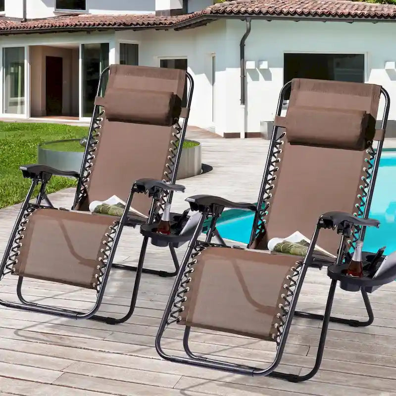 Chaise longue inclinable pliante Bonosuki Patio Zero Gravity